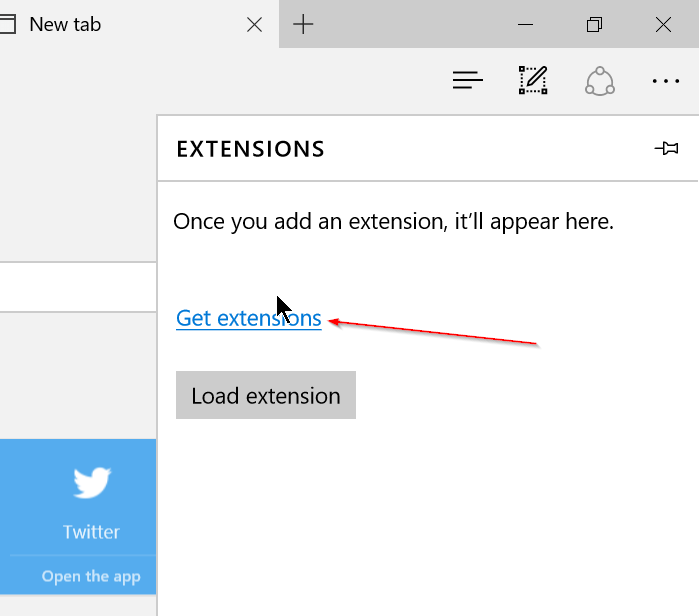 Como instalar extensões no navegador de borda no Windows 10 2 Instalar extensões do navegador Edge