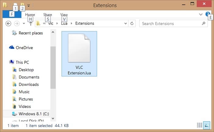 Como instalar extensões VLC no Windows 9 Para instalar extensões no VLC