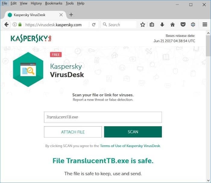 Kaspersky VirusDesk