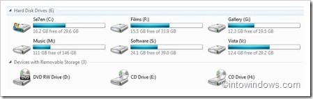 Como: Mostrar/ocultar letras de unidade no Windows 7 e Vista