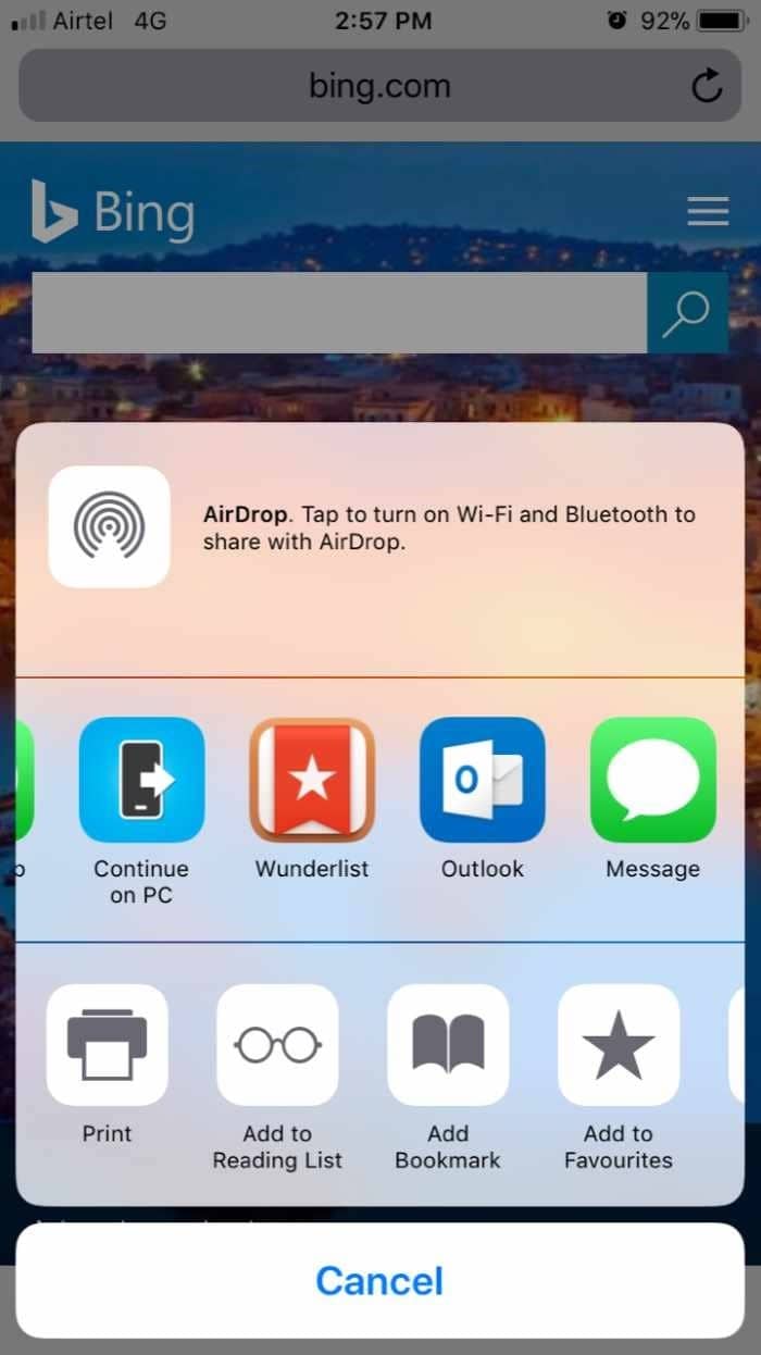Vinculando o iPhone ao PC com Windows 10