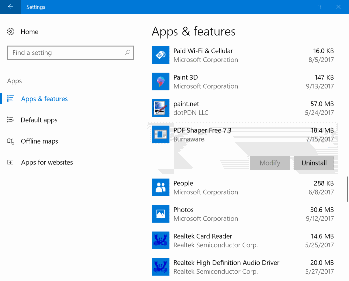 18 maneiras de liberar espaço em disco no Windows 10 1 Desinstale aplicativos e programas indesejados