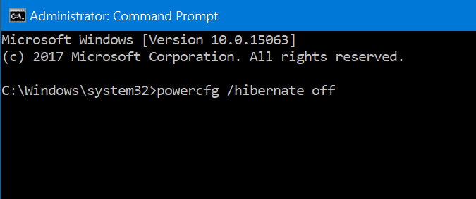 18 maneiras de liberar espaço em disco no Windows 10 3 Desative a hibernação para liberar espaço em disco