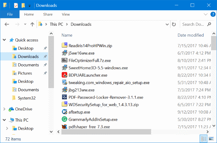 18 maneiras de liberar espaço em disco no Windows 10 9 Excluir arquivos da pasta Downloads