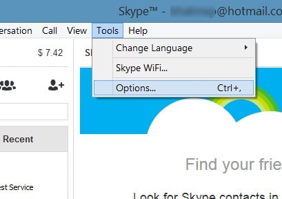 Remova o ícone do Skype da barra de tarefas e minimize na bandeja do sistema