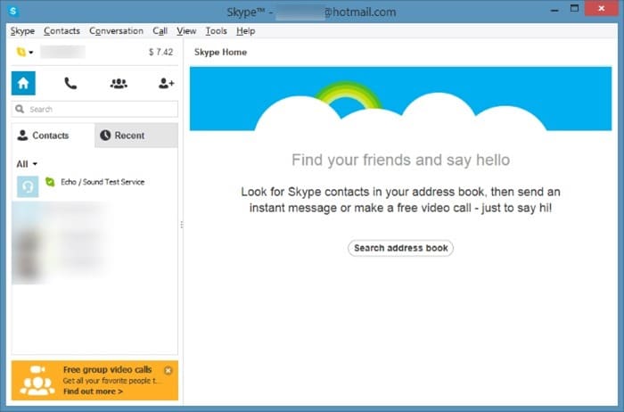 Remova o ícone do Skype da barra de tarefas e minimize na bandeja do sistema
