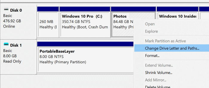 Mostrar ou ocultar a letra da unidade no Windows 10 File Explorer 4 Atribuir uma letra de unidade a uma unidade no Windows 10