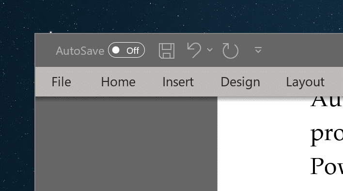 Correção: o salvamento automático está desabilitado no Office Word, Excel ou PowerPoint