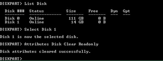 O disco está protegido contra gravação de erro para unidades USB 8 Torne a unidade USB gravável novamente