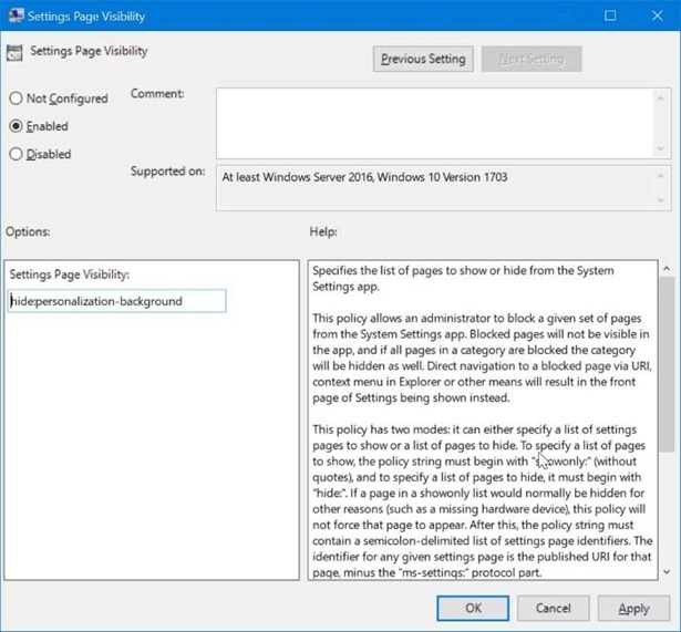 3 maneiras de ocultar páginas específicas do aplicativo de configurações no Windows 10 3 Desative ou bloqueie páginas específicas no aplicativo Configurações