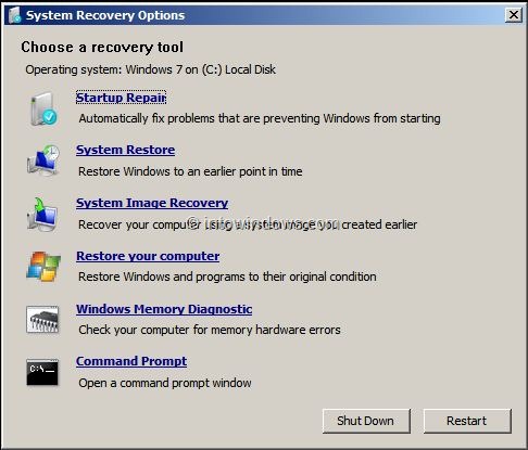 Como reparar problemas de inicialização do Windows 7 sem mídia de instalação 4 Como reparar problemas de inicialização do Windows 7 sem mídia de instalação