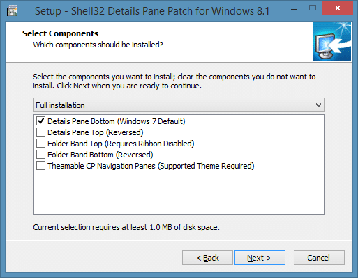 Como mover o painel de detalhes para a parte inferior no Windows 8.1 File Explorer