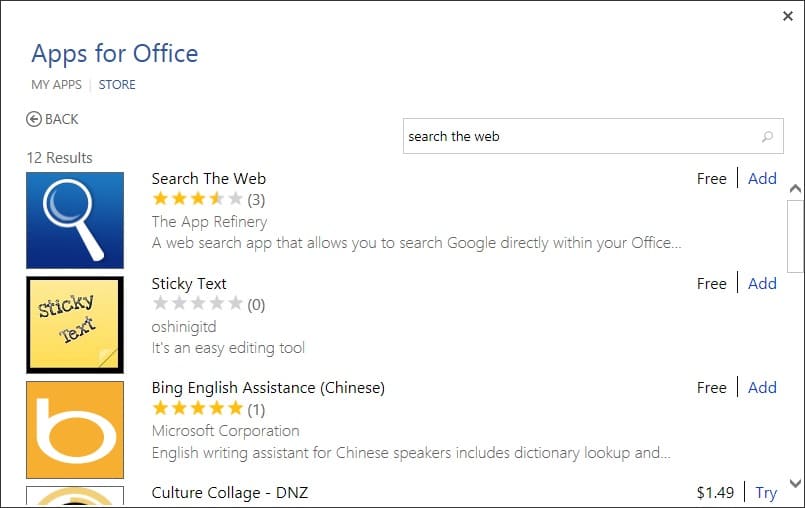 Como pesquisar no Google diretamente do Office Word ou Excel 5 Instalando o aplicativo Search The Web