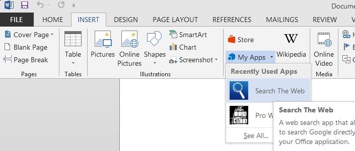 Como pesquisar no Google diretamente do Office Word ou Excel 7 Instalando o aplicativo Search The Web