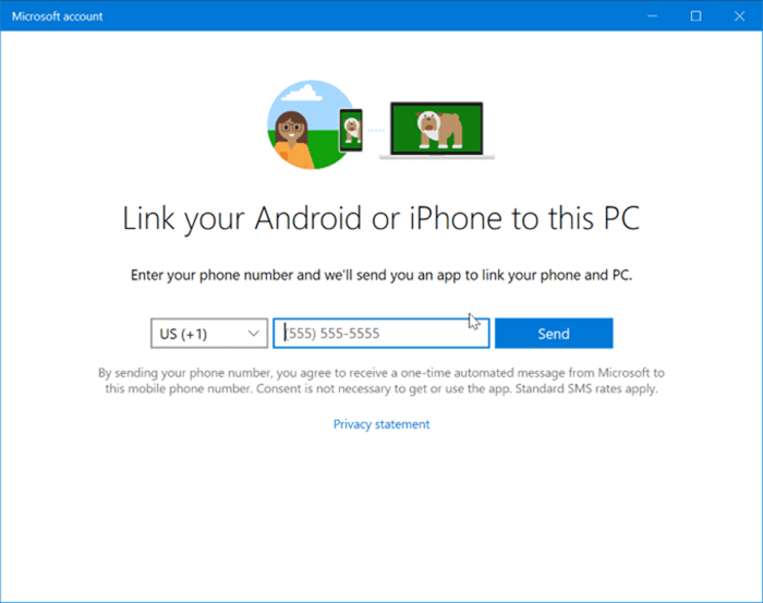 Como enviar mensagens de texto do PC com Windows 10 4 Receba e envie mensagens de texto do PC com Windows 10