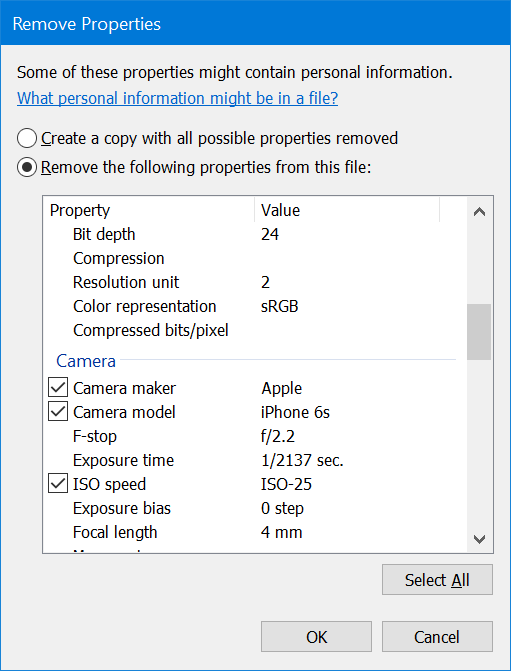 Como remover informações pessoais de fotos no Windows 10 6 Remover informações pessoais de imagens no Windows 10