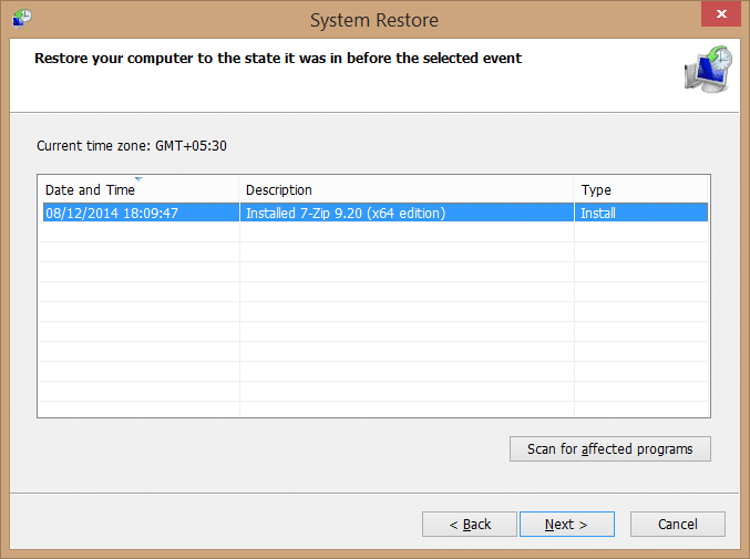 Como reverter para uma versão anterior do Flash Player no Windows 4 Reverta para a versão anterior do Flash usando o ponto de restauração