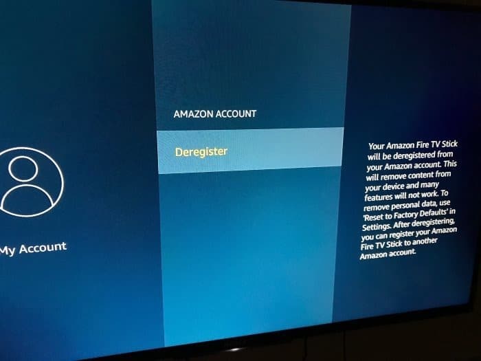 Sair do Amazon Fire TV Stick