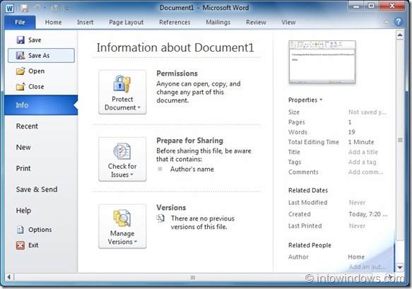 Salvar arquivos em formato PDF no Office 2010