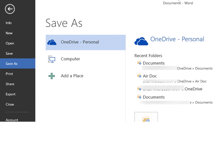 Como salvar documentos no computador por padrão no Office 2016/2013