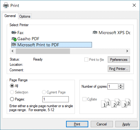 Como salvar uma página da Web como arquivo PDF no Microsoft Edge 3 Salvar uma página da Web como arquivo PDF no Windows 10