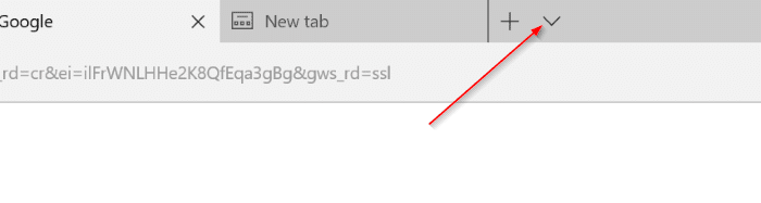 Sempre mostrar ou ocultar visualizações de guias no Microsoft Edge
