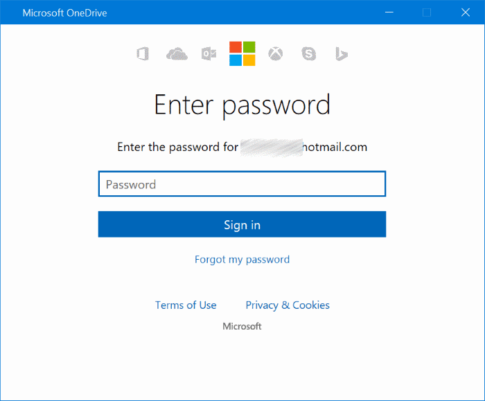 Soluções alternativas para o erro do OneDrive