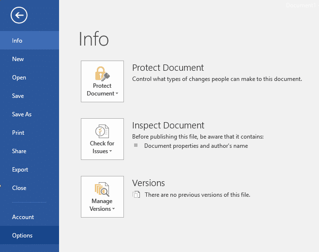 Habilitar tema cinza escuro no Office 2016