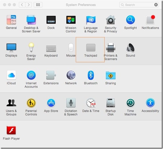 Ative ou desative a torneira para clicar no macOS