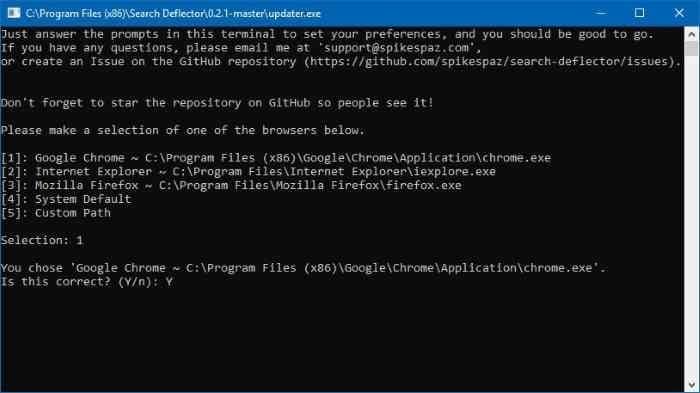 Tornar o Google padrão na pesquisa na Web da barra de tarefas do Windows 10