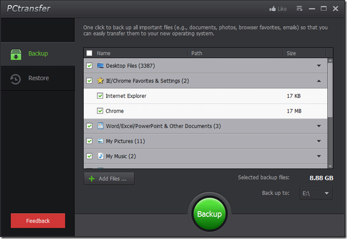 Transferência Fácil do Windows para Windows 10