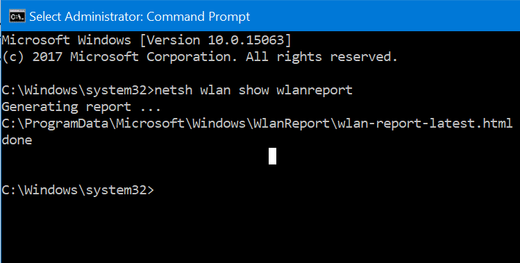 Gerar relatório de histórico de Wi-Fi no Windows 10