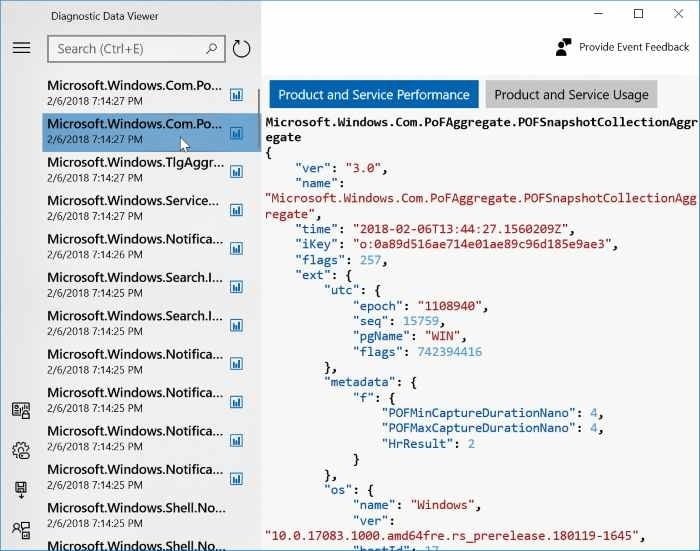 Veja os dados que o Windows 10 está enviando para a Microsoft 1 Visualizador de dados de diagnóstico do Windows