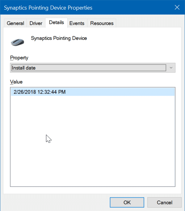 Conheça a data de instalação do driver de dispositivo no Windows 10