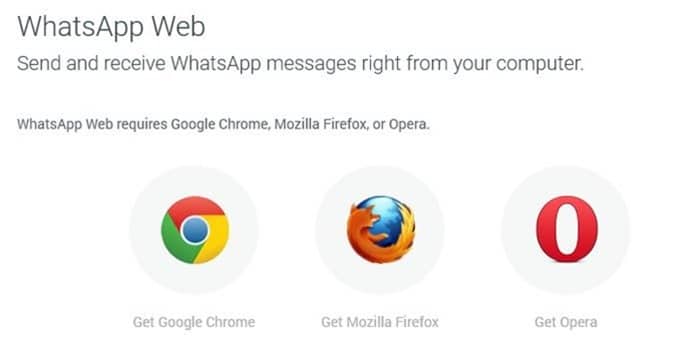 Agora use o WhatsApp Web no Firefox e no Opera