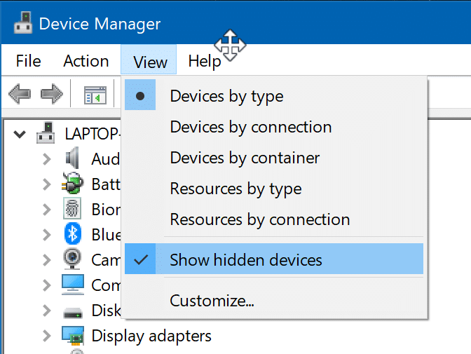 Desativar o adaptador virtual Microsoft Wi-Fi Direct