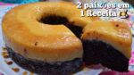 2 paixões do Brasil, em uma só receita, veja que fácil e gostoso Bolo de chocolate e Pudim de Leite