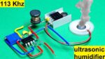 Como fazer umidificador ultrassônico, ultrassônico, NE555, 113 Khz