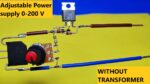 FONTE DE ALIMENTAÇÃO AJUSTÁVEL SEM TRANSFORMADOR / COM CONTROLE MOSFET / 0-220 V