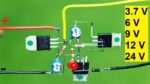 Como fazer um circuito de carregador de bateria multifuncional / sem relé totalmente eletrônico / 3.7/6V/9V/12V/24V
