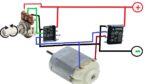 Para a frente e para trás.  Simples FEITO COM NE555 Controle de Motor DC Bidirecional