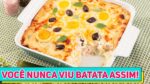VOCÊ NUNCA COMEU BATATA ASSIM! FICA INCRÍVEL | BATATA Gratinada RECHEADA a Portuguesa | RM761