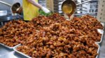 10 milhões de won em vendas diárias!  Fritar 100 toneladas por ano?  Gangjeong de frango com pimenta super quente / frango agridoce picante / comida de rua coreana