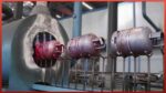 Processo de fabricação de cilindros de gás de alta pressão | Máquinas industriais satisfatórias