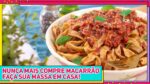 NUNCA MAIS COMPRE MACARRÃO! Faça sua massa em casa e também molho caseiro | Receitas de Minuto 786