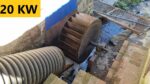 O novo sistema de geração elétrica de pequenas hidrelétricas de 20KW é INCRÍVEL!