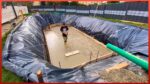 Construção de piscina de alto padrão e atualização completa do jardim passo a passo