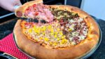A deliciosa pizza de pedaços salgado que é sucesso mundial nas suas mãos
